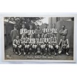 Reading Football Team 1912-13 Fine RP Postcard by Collier, Reading. The ball inscribed R.F.C 1912