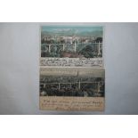 Switzerland 1903 Bern Postcard, embossed views of the city - used 'Abuiant' to London; another