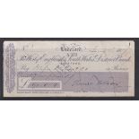 West of England & South Wales District Bank,Bideford-used bearer CO 19.6.75-lilic on white,