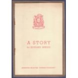 A Story By Howard Spring (Six Men Fought Over A Woman) Dated July 22nd 1939. Mounted on card, rusted