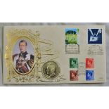 Great Britain P&N 1996 Abdication of King Edward VIII Benham Gold Cover with Edward VIII medallion