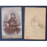 1898 and 1891 Portrait Photographs - (4" x 6") by Edward Whithe (Forest Gate Studio) and Henry