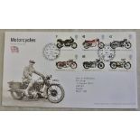 Great Britain 2005 (19 July) Royal Mail Talents h/s on motorcycles on Royal Mail Talents illustrated