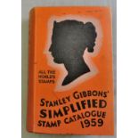 Stanley Gibbons-Simplified Stamp Catalogue-1959, 1657pp cloth, very good condition