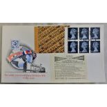 Great Britain 1970 (3/3) 5/- Philympia Booklet Pane FDC