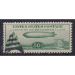 USA Airship - GRAF Zeppelin, 50 cents (S.G. A687), fine used, cat £200