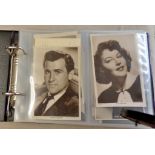 Film, Stage and Music Stars - a collection of 37 cards, Frankie Vaughan, Pat Bune, Ricky Nelson,
