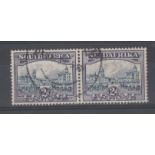 South Africa 1938 2d blue and violet pair SG 44d FU