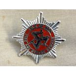 Isle of Man Fire and Rescue Obsolete cap badge, made by Firmin