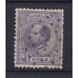 Netherlands 1872 1 gulden violet, S.G. 90, very fine used