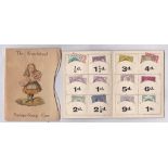 Lewis Carroll - The Wonderland Postage stamp case in clean condition, the sleeve and stamp card