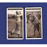 Churchmans 1927 Famous Golfers No's 5 and 29, VG.
