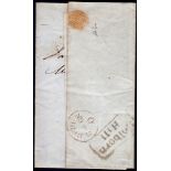 Great Britain - London - 1838 EL London/Dorchester, Fine Holborn Hill boxed back stamp.