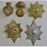 British Military badges - Coldstream Guards Valise badge (Brass), Worcester Regiment Large Car