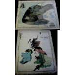 1889 ETHNOGRAPHIC MAP of GREAT BRITAIN AND IRELAND – Superb detailed antique map 14”x19” (JOHNSON’