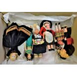 Dolls-A fine large collection of 8" dolls, dressed in country and regional costume, approx (20) in a