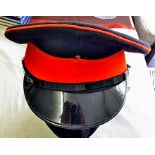 British Army No.1 Dress Peaked Cap, Plastic chin strap with Qec R.E.M.E. Buttons. Excellent