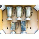 (5) Carrington E.P. A1 Plate goblets-in good condition