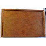 Wooden Stationery Box-with slide in lid, and compartments inside-in very good condition