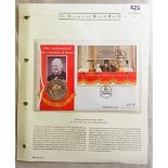 1995 - Liberation of Guernsey 50th Anniversary £2 Coin and stamp set First day cover