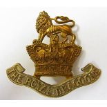 1st (Royal) Dragoons cap badge, (Bi-Metal, lugs), QVC K&K: 748