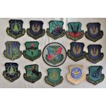 American Air Force sleeve patches (15) including: air Mobility Command, AF Systems Command,