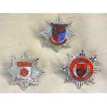 Hampshire Service Cap Badges (3) including: Hamptonshire Fire Service, Hampshire Fire and Rescue and