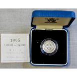 Great Britain 1996 £1 Silver Proof, Royal Mint Case and Certificate