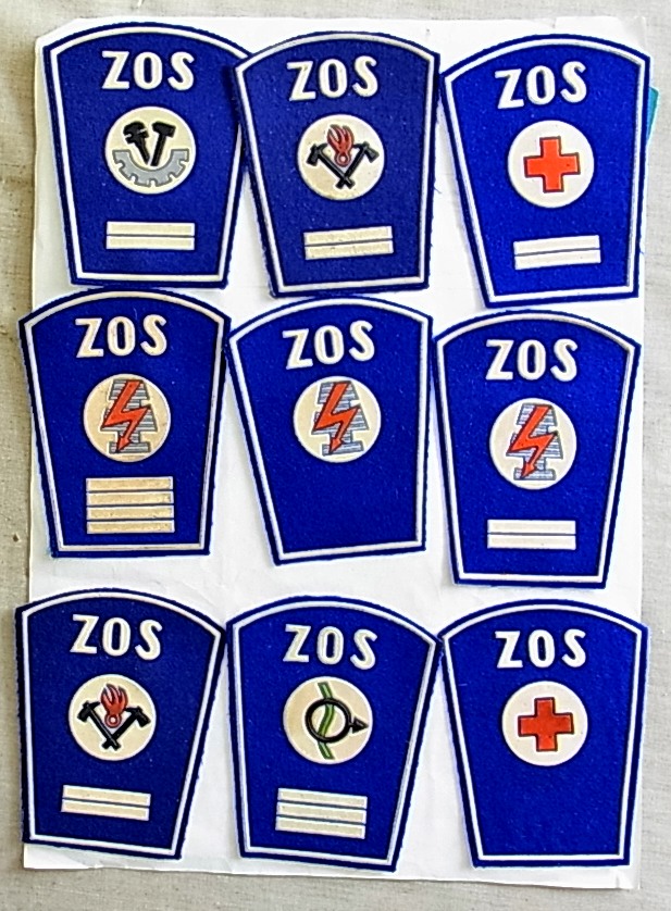 Polish 1950's Civil Defence Arm Patches (18) including: Medical, Fire Service, Electrical Services - Image 3 of 3