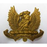 The Earl of Carrick's Own Ayrshire Yeomanry (Hussars) cap badge (Brass, slider) made by J.R.