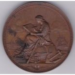Germany (14 Sept) 1881 Bronze medallion, 55mm, impressive sculpture, Naval - Die Deutscher