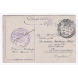 Germany 1925 Forest Views, artist card by R. Dorina, used Auerbach/Wasche and Alfred Trummer