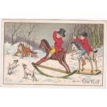 Children - thee Early Cards - one by Agnes Richardson, small edge bend (3)