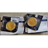 Cook Islands 2013 Dollar Proof-like,, gold plated Unicef issue with certificate. Issue cost £40