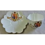 Crested China -Bone China 1902 coronation cup and saucer, in very good condition.