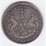 Token Northumberland 1811 shilling Token, Silver, obv Northumberland and Durham 12D Token,