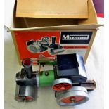 A Mamod Steam Roller-older SR1, used lot EF with Box EF no roof