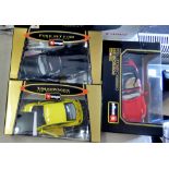 Burago Cars(3)-Volkswagen New Beatle 1998 code 3302-Porsche 911 Carrere Cabriolet 1994 code 3090-