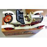 A Mamod Steam Roadster SA1, White Car, as new, mint box EF