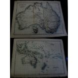 AUSTRALIA 1889 Antique Map 14”x19” Tasmania inset very fine (JOHNSON’S ATLAS)