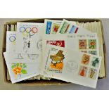 West Germany and Berlin Fine clean box of 1970's FDC's - good content (2 - 300)