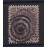 U.S.A 1861 24 Cents lilac, S.G. 74, sound fine used, Cat £350, scarce