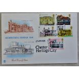 FDC - Great Britain (23rd April 1975) Architectural Heritage Year Chester Heritage City, Spec h/s,