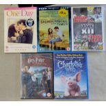 DVD's-One Day-Salmon Fishing in the Yemen-Harry Potter-Charlottes Web-Engage Super league x11