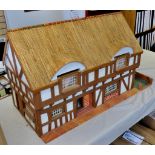 Delightful Doll's House-With Thatch roof-home made - in very good condition