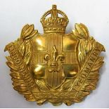 The Lincolnshire Yeomanry (Lancers) cap badge, KC (Gilding-metal, slider) Maker Marples & Beasley