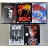 DVD's-Red 2- Airplane-Men in Black-The Girl with the Dragon Tatoo,Sweentey Todd