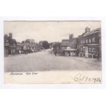 Surrey 1904 Haslemere High Street, Inn and Shops, activity, used Haslemere