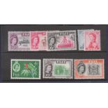 Fiji 1962 SG311/312/314/316/320/321/324/325. Mint.