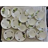 Grosvenor-Bone China test set for (6), made in England, Jackson and Gosling Ltd, very pretty set